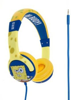 SVAMPEBOB Hodetelefon Junior Gul
