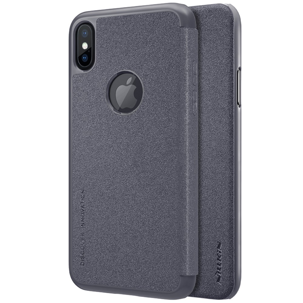 Etui - iPhone X/Xs - Nillkin Sparkle Folio  - Svart