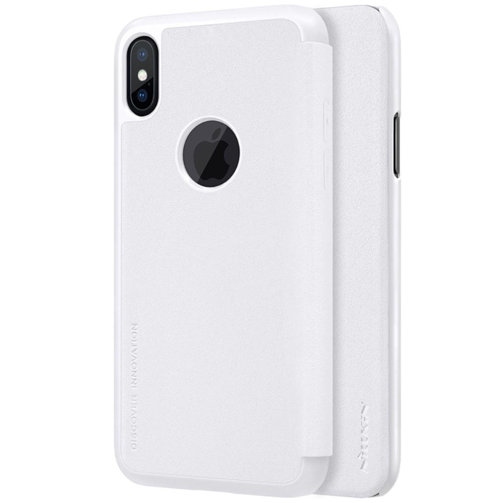 Etui - iPhone X/Xs - Nillkin Sparkle Folio  - Vit