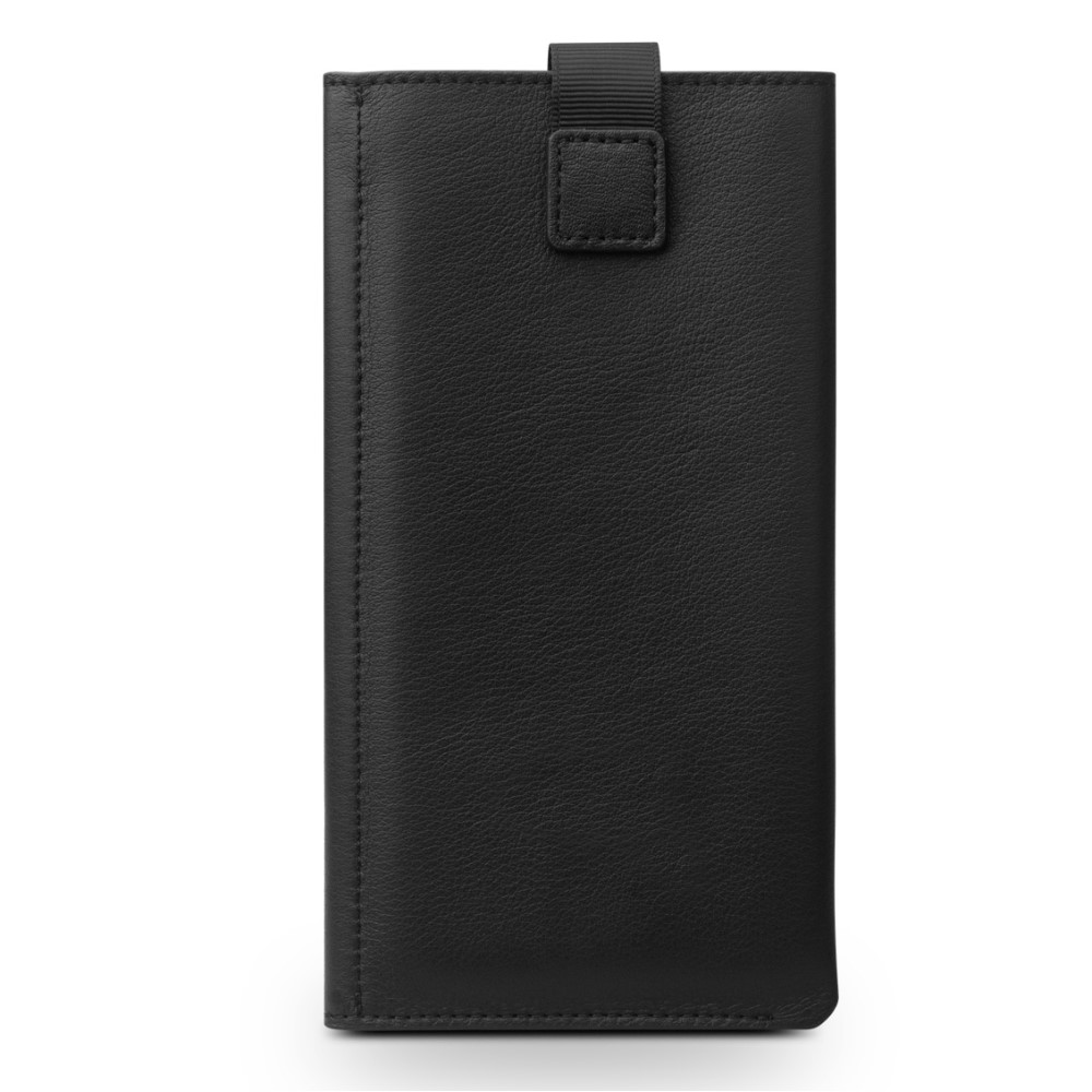 Qialino Leather Pouch Wallet (iPhone Xs Max) - Svart