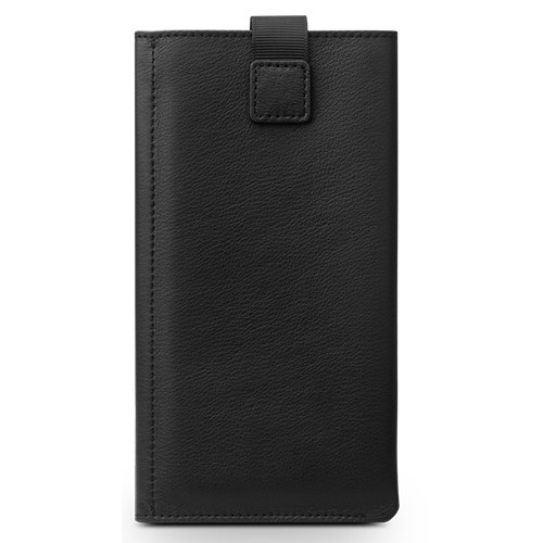 Qialino Leather Pouch Wallet (iPhone Xr) - Svart