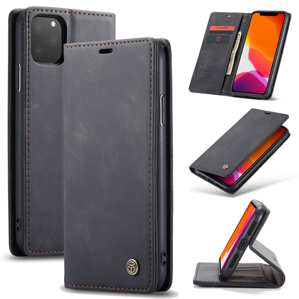 CaseMe Matte Wallet Style (iPhone 11 Pro Max) - Svart