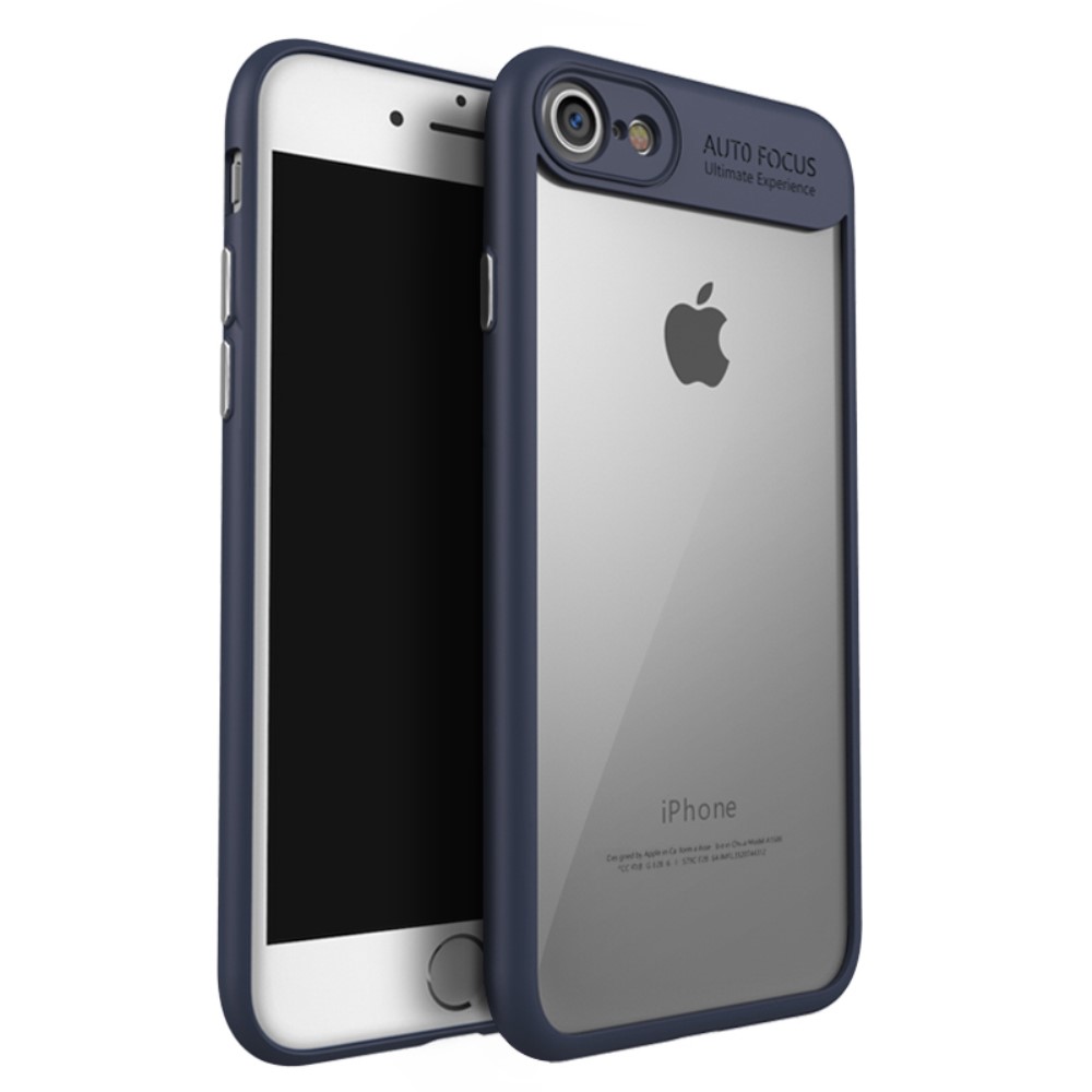 iPaky Clear Hybrid Case (iPhone SE3/SE2/8/7) - Blå