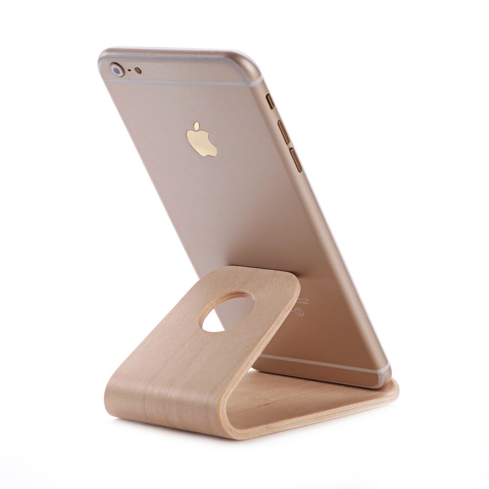 Samdi Wooden Phone Stand (iPhone) - Bjørk