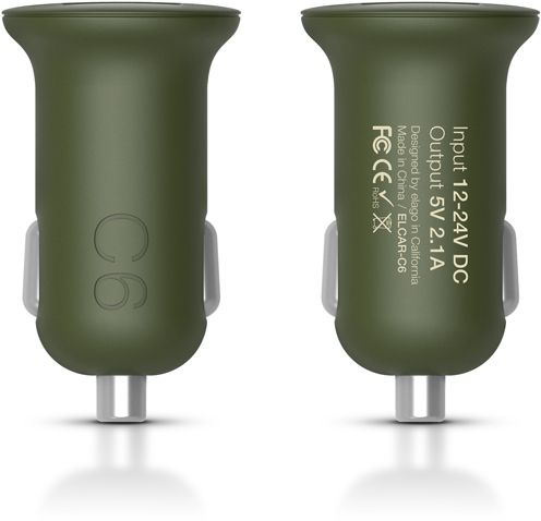 Kjøp Elago C6 Dual USB Car Charger - Grønn