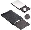 Soyan Apple Macbook Leather Pouch Case 13" - Svart