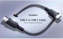 Choetech XCC-1007 Braided USB-C Cable 100W