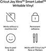 Cricut Joy Xtra Smart Label Writable Vinyl Permanent - 3-pack