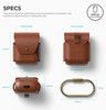 Elago AirPods Leather Case for AirPods Case - brun