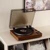 Lenco Helautomatisk Skivspelare Med Bluetooth-verfring Och Frfrstrkare Skivtallriksplatta Och Tonarm I Metall Tr