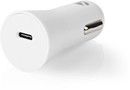 Nedis USB-C Car Charger + USB-C to Lightning Cable 