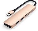 Satechi Slim USB-C Multi-Port Adapter V2 - guld