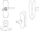Trasig frpackning: RAM Mount RAM-D-201U-MI1
