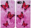 Trolsk Red Butterflies Wallet (iPhone SE2/8/7)