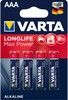 Varta Longlife Max Power AAA/LR03 - 4-pack