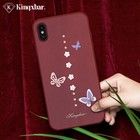 Kingxbar Butterfly Case (iPhone Xs) - Burgunder