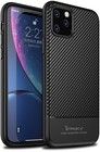 iPaky Carbon Fibre Texture (iPhone 11 Pro Max) - Svart