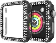 Trolsk Klokkedeksel med Strass (Apple Watch 1-3 42mm) - Svart