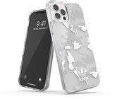 Adidas ELLER Snap-deksel Hvit Camo (iPhone 12/12 Pro)