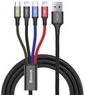 Baseus 4-i-1-kabel med USB-C, 2x Lightning og MicroUSB
