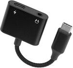 Brodit USB-C-splitter, PD 60W + 3,5 mm lyd 216482