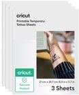 Cricut utskrivbare midlertidige tatoveringsark