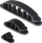 Deltaco selvklebende kabelklemmer 10-pak