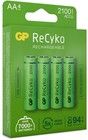 GP ReCyko Oppladbar 2100mAh AA - 4 -pakning