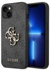 Guess 4G Big Metal Logo (iPhone 14 Pro) - Svart