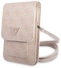 Guess 4G Triangle telefonveske med stropp (iPhone) - Rosa