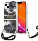Guess Camo-deksel med h�ndstropp (iPhone 13)