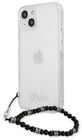 Guess -deksel med perleh�ndstropp (iPhone 13 mini) - Svart h�ndstropp