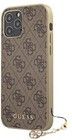 Guess Charms 4G Case (iPhone 13 Pro) - Brun