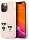 Karl Lagerfeld Silicone Friends-deksel (iPhone 13 Pro) - Lyserosa