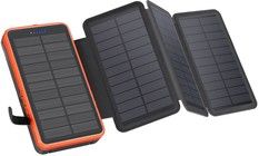 Lippa 20 000 mAh sammenleggbar Solar Powerbank 7W