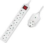 LogiLink Power Strip med Switch 7-veis
