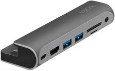 LogiLink USB 3.2 Gen 1 USB-C dokkingstasjon 7-port