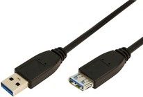 LogiLink USB-A 3.0 Forlengelseskabel - 3 meter