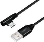 LogiLink Vinklet MicroUSB-kabel