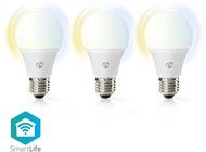 Nedis SmartLife Wi-Fi Smart LED-pre E27 9W 2700-6500K - 3-pack