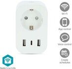 Nedis SmartLife Wi-Fi Smart Plugg med strmmler