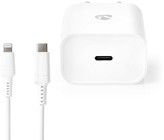 Nedis USB-C Vegglader + Lightning-kabel - 1 meter