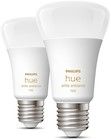 Philips Hue White Ambiance E27 A60 1100lm - 2-pakning
