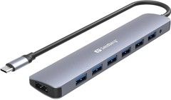 Sandberg USB-C til 7 x USB 3.0 Hub