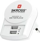 Skross Euro USB-lader 2xUSB-A