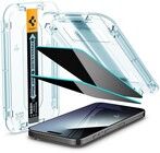 delagt emballasje: Spigen Glas.tR EZ Fit Privacy (iPhone 15 Pro Max)