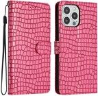 Trolsk Crocodile 3-kortlommebok (iPhone 16 Pro) - Rosa
