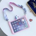 Trolsk Kids-etui med stropp - Cute Pink Unicorn (iPad mini 5)