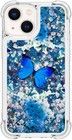 Trolsk Liquid Glitter -deksel - Butterfly (iPhone 13 Pro Max)