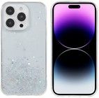 Trolsk Mobildeksel med Flytende Glitter - Stjernehimmel (iPhone 14 Pro)